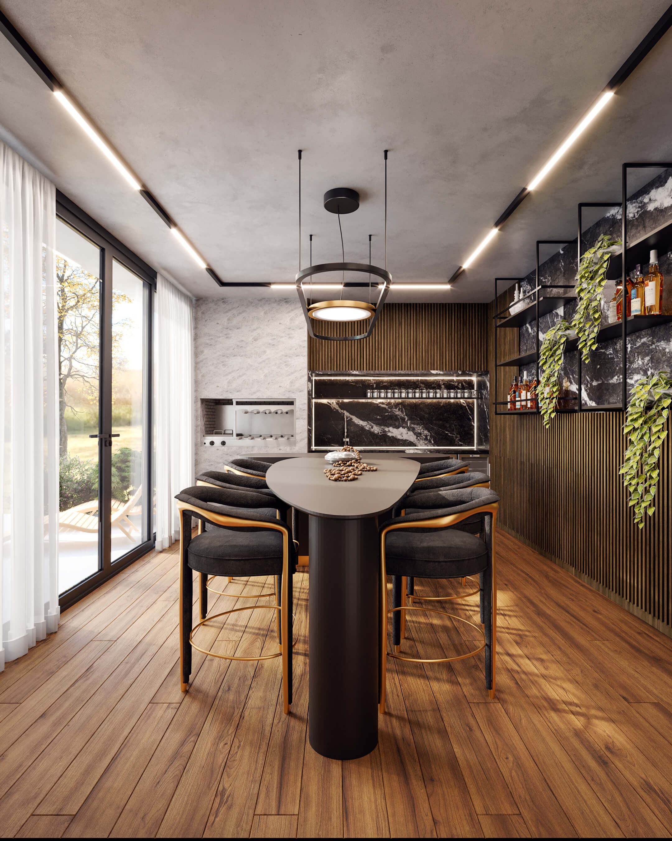 Casa Olimpo – Dining Room Interior Rendering